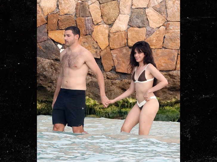 Camila Cabello Henry Junior Chalhoub kissing st barts