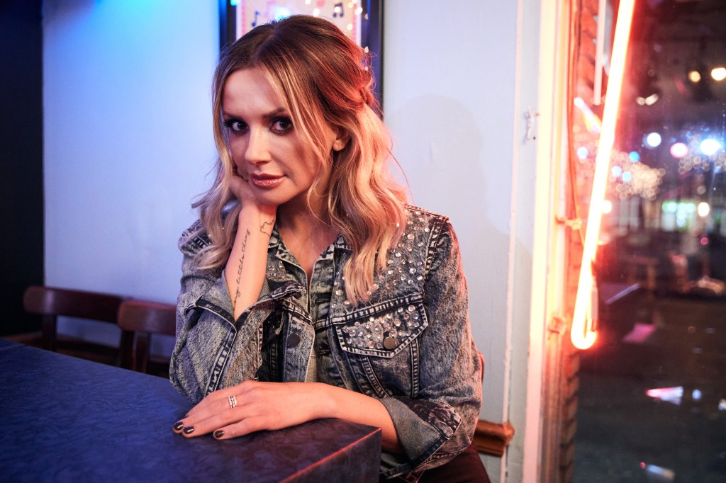 Carly Pearce is seen at the Bluebird Cafe on February 04, 2021 in Nashville, Tennessee.