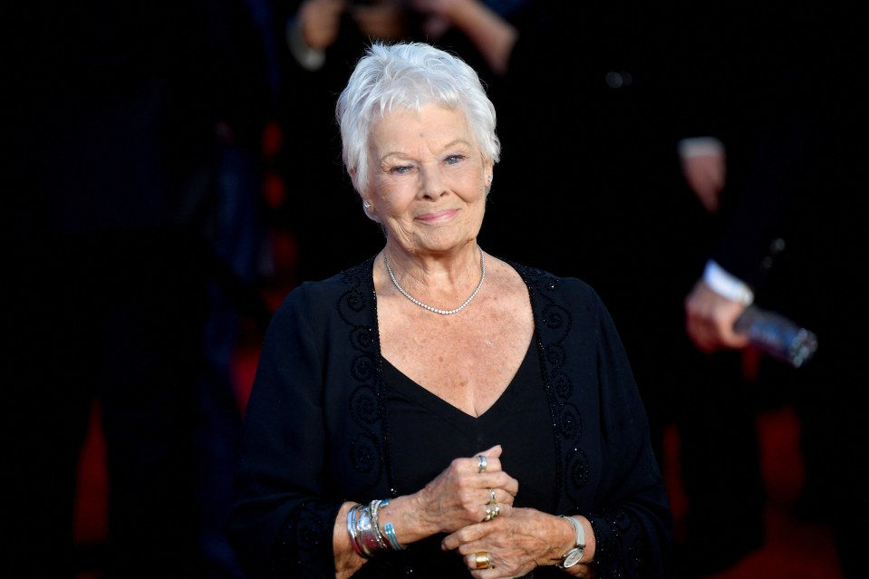 Judi Dench at the premiere of No Time To Die.