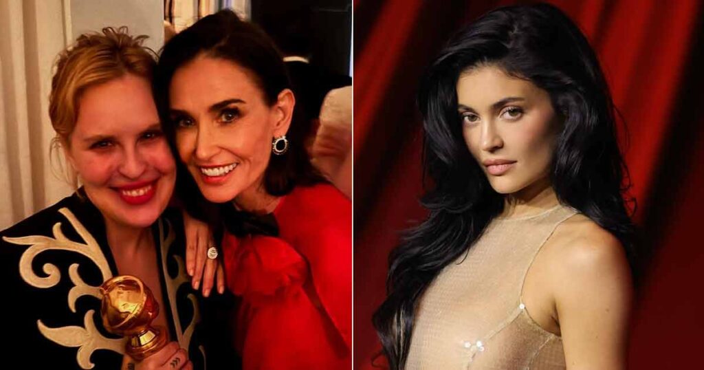 Did Demi Moore Ignore Kylie Jenner At The Golden Globes 2025? Daughter Tallulah Comes To Rescue After Netizens Call The Snub "Brutal"