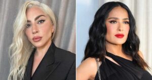 Did Lady Gaga film a bold scene with Salma Hayek?