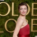 Emma Stone debuted a drastic change to her hair on the Golden Globes red carpet