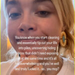 Florence Pugh cleaning