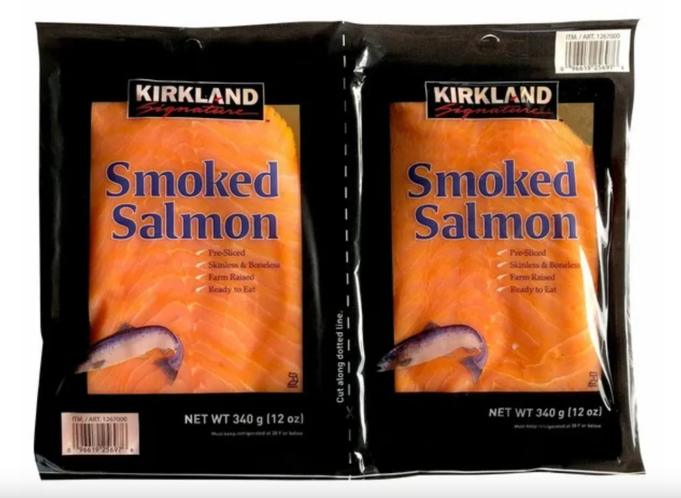 Costco's Kirkland smoked salmon packages