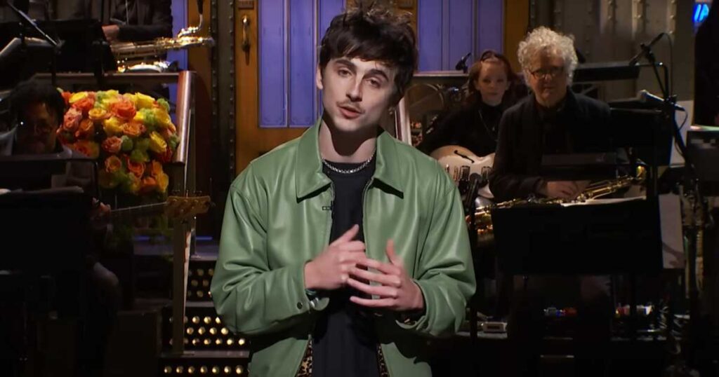 Timothée Chalamet SNL Dylan Songs