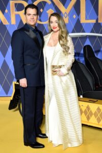 Henry Cavill and Natalie Viscuso at the Argylle premiere.