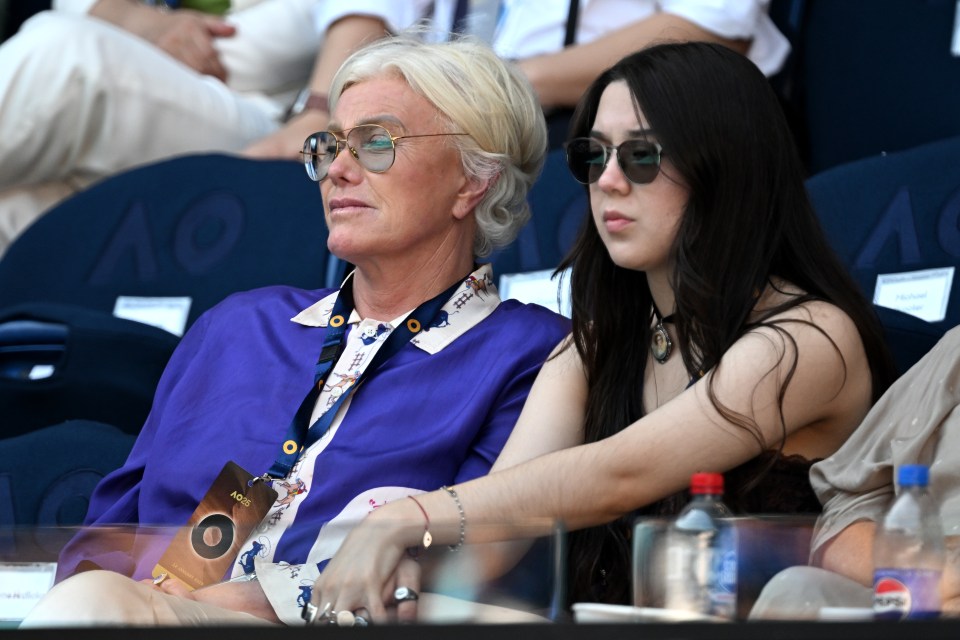 Deborra-Lee Furness and her daughter Ava Eliot Jackman at the Australian Open.