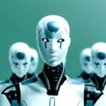 AI humanoid robots working