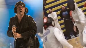 Iron Maiden's Bruce Dickinson Competes in Fencing Tournament