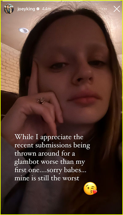 Joey King comments on Glambot