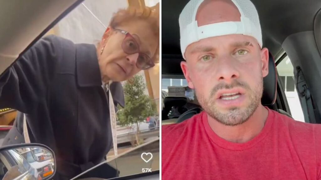 Joey Swoll calls out man filming and yelling at elderly woman crossing the street