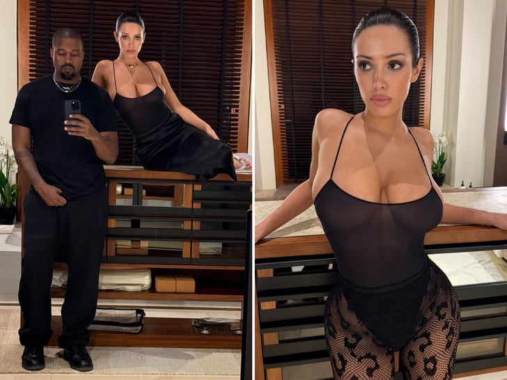 Kanye West & Bianca Censori Start 2025 With Selfie Hot Shots