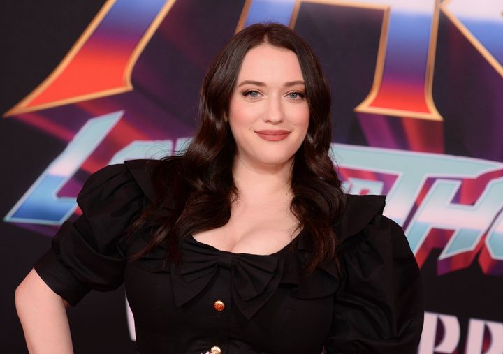 Kat Dennings at the premiere of "Thor: Love and Thunder" in June 2022 at El Capitan Theatre in Hollywood.