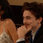 Kylie Jenner and Timothee Chalamet at tonight's Golden Globes