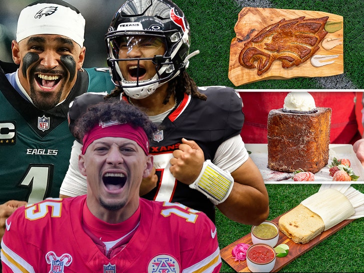 NFL Teams Unveil Special Dishes For Playoffs, Huge Pretzels & Giant Tamales!