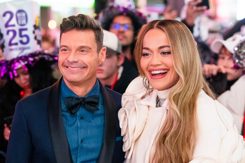 Rita Ora joined Ryan Seacrest to present ABC's New Year's Rockin' Eve