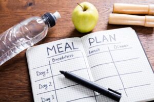 meal plan notebook, weight loss motivation