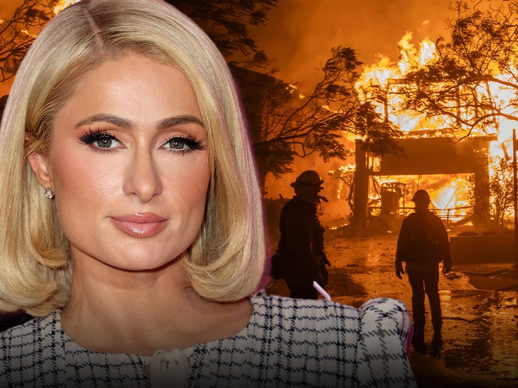 paris hilton donates to fire los angeles main getty