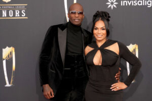 Chad Ochocinco Johnson and Sharelle Rosado attend the 13th Annual NFL Honors - Arrivals