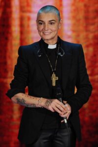 Sinead O'Connor attending the Che Tempo Che Fa Italian TV show.