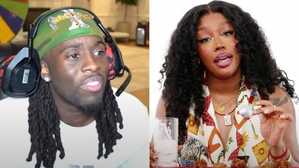 Sza refuses to roast Kai Cenat on Hot Ones & hypes him up instead