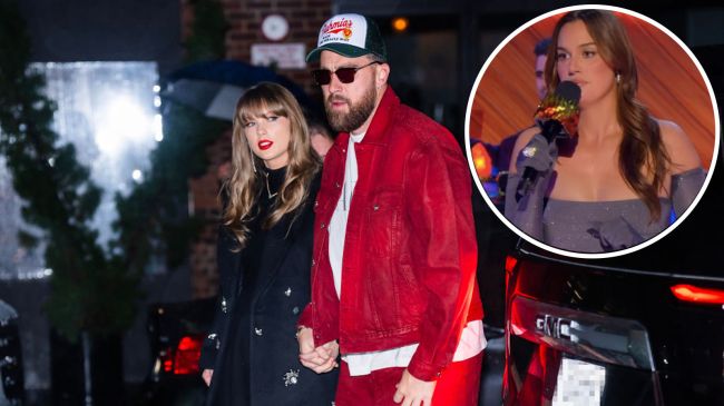 hannah berner travis kelce taylor swift joke