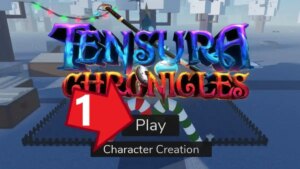 Play button in the Tensura Chronicles main menu