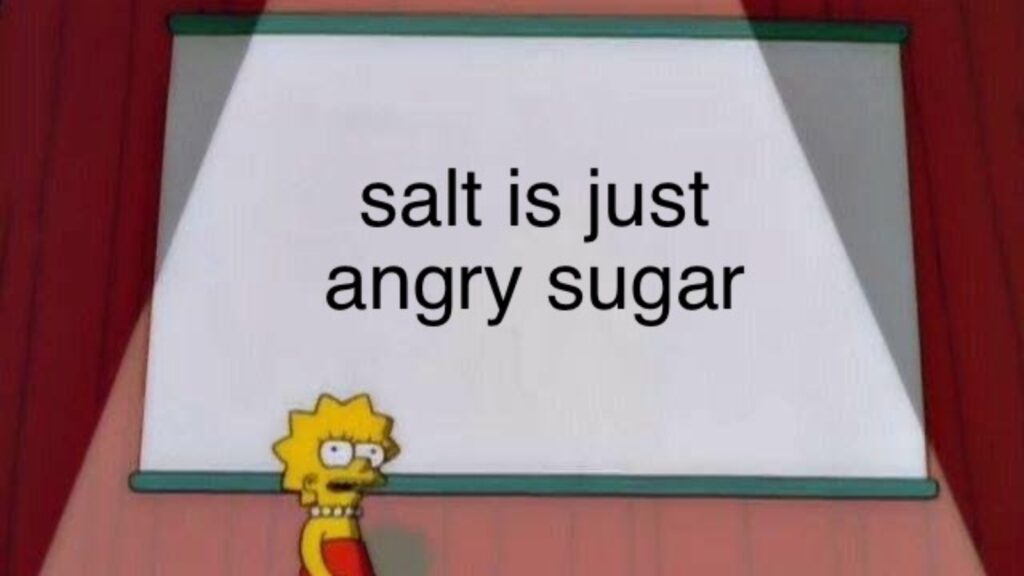 Lisa Simpson meme about salt is just angry sugar