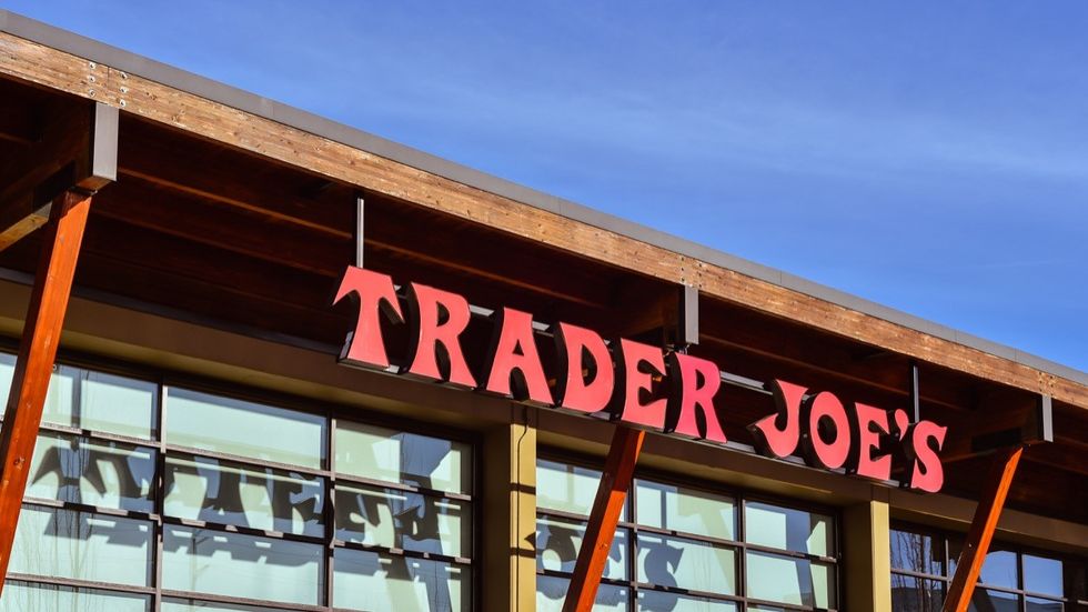 trader joe's storefront closeup