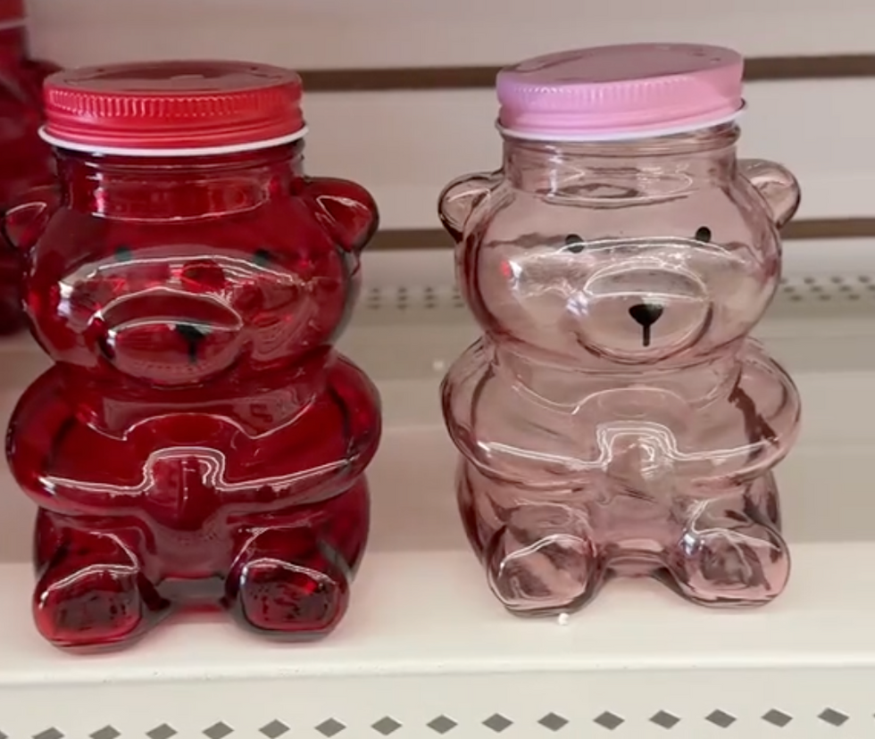 Dollar Tree gummy bear jars