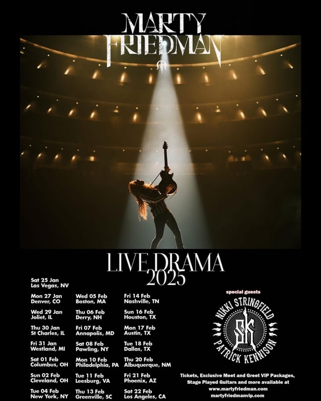 Watch: MARTY FRIEDMAN Kicks Off 'Live Drama' 2025 U.S. Tour In Las Vegas