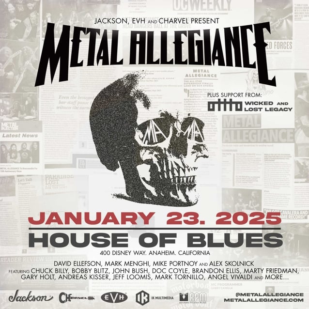 Watch: METAL ALLEGIANCE Joined By ROBERT TRUJILLO, MARTY FRIEDMAN, GARY HOLT, ANDREAS KISSER, Others At Anaheim Concert