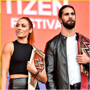 Seth Rollins and wife Becky Lynch