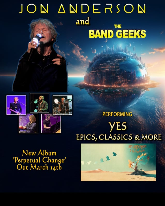 YES Legend JON ANDERSON And THE BAND GEEKS Announce Leg One Of 2025 North American Tour