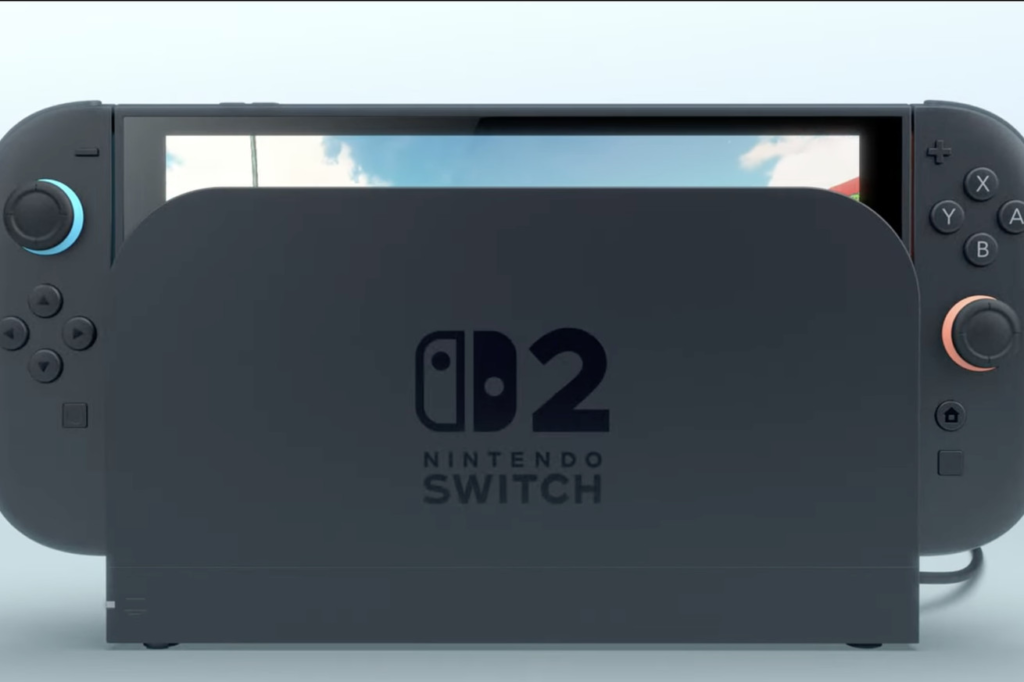 A photo of the Nintendo Switch 2.