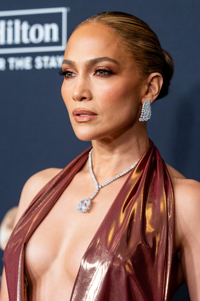 Jennifer Lopez at the 67th Annual Grammy Awards.