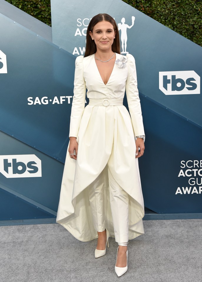 Millie Bobby Brown at the SAG Awards.