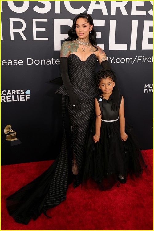 Kehlani and her daughter at the Grammys