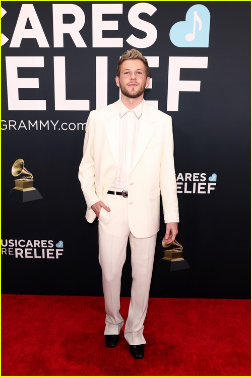 Social media star Davis Burleson at the Grammys