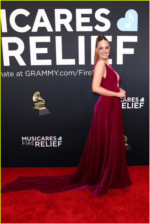 Social media star Haley Kalil at the Grammys