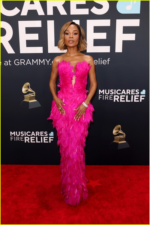 Red carpet correspondent Zuri Hall at the Grammys