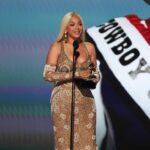 LOS ANGELES, CALIFORNIA - FEBRUARY 02: Beyoncé accepts the Album of the Year award for "COWBOY CARTER" onstage during the 67th Annual GRAMMY Awards at Crypto.com Arena on February 02, 2025 in Los Angeles, California. (Photo by Kevin Winter/Getty Images for The Recording Academy)