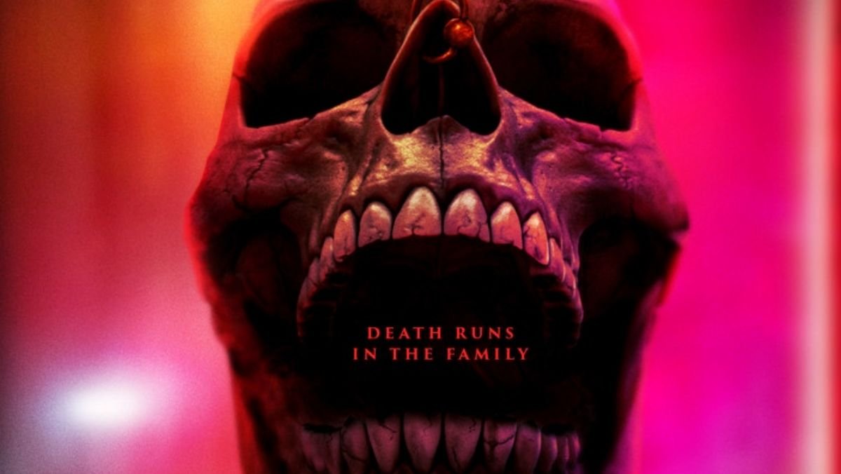 image of a skull that says death runs in the family for final destination bloodlines trailer