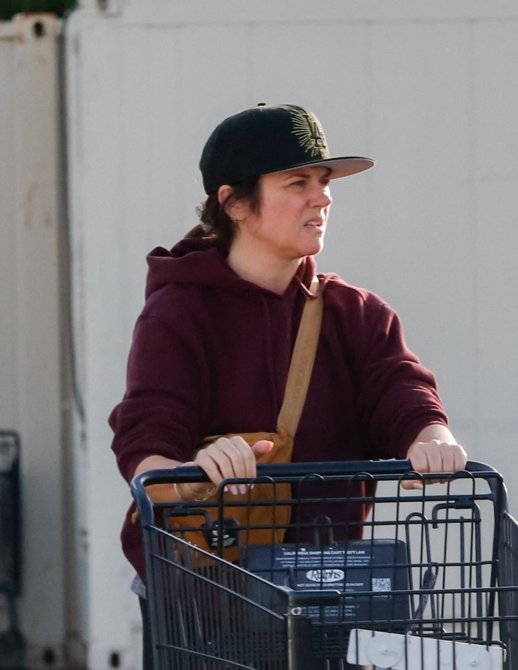 Tiffani Thiessen grocery shopping.