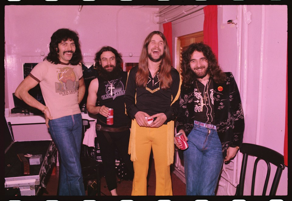 Black Sabbath backstage at the London Music Festival '73.