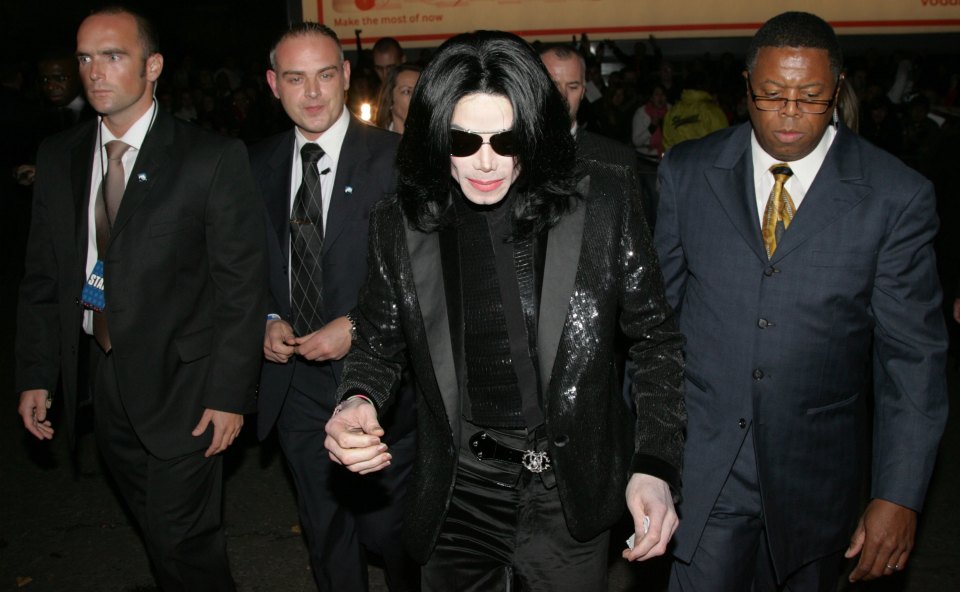 Michael Jackson arriving at the World Music Awards.