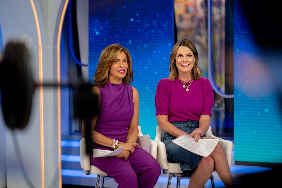 Hoda Kotb and Savannah Guthrie on the Today Show.