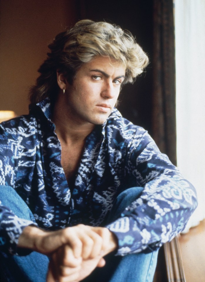 Photo of George Michael in a hotel room in Sydney, Australia during his 1985 world tour.