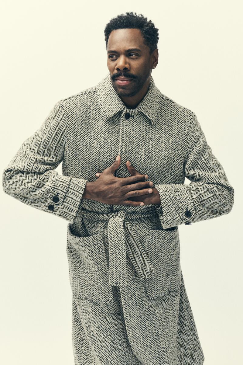 Los Angeles, CA. January 23, 2025 - Colman Domingo, star of "Sing Sing" poses for a photo in Los Angeles on Thursday, Jan. 23, 2025. (Shayan Asgharnia/For The Times)