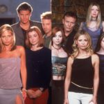 The season 3 and 5 cast of the Buffy the Vampire Slayer.